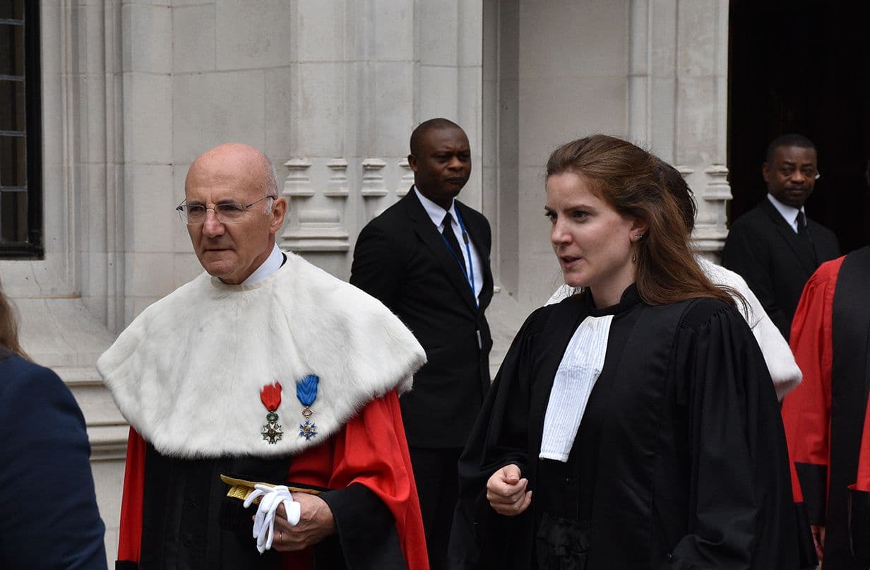 Judges from the Cour de cassation process from the UK Supreme Court to the Opening of the Legal Year ceremony