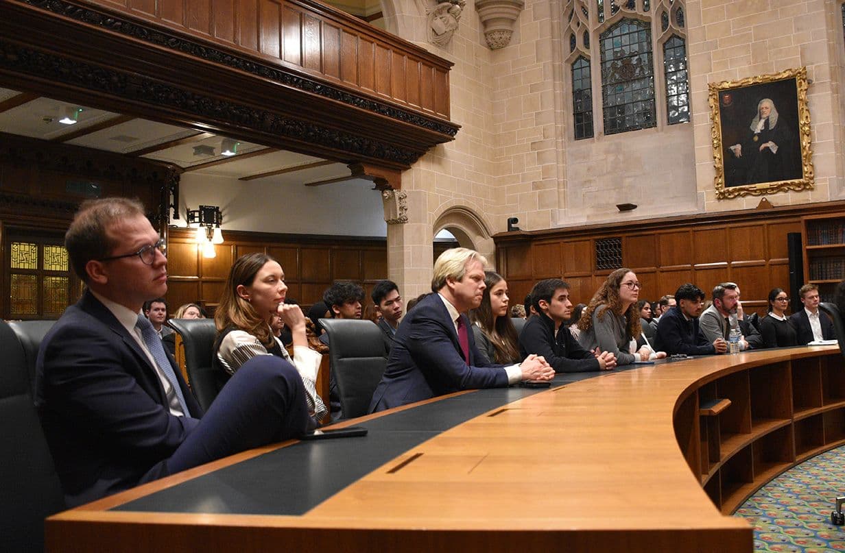 The audience in Courtroom 1